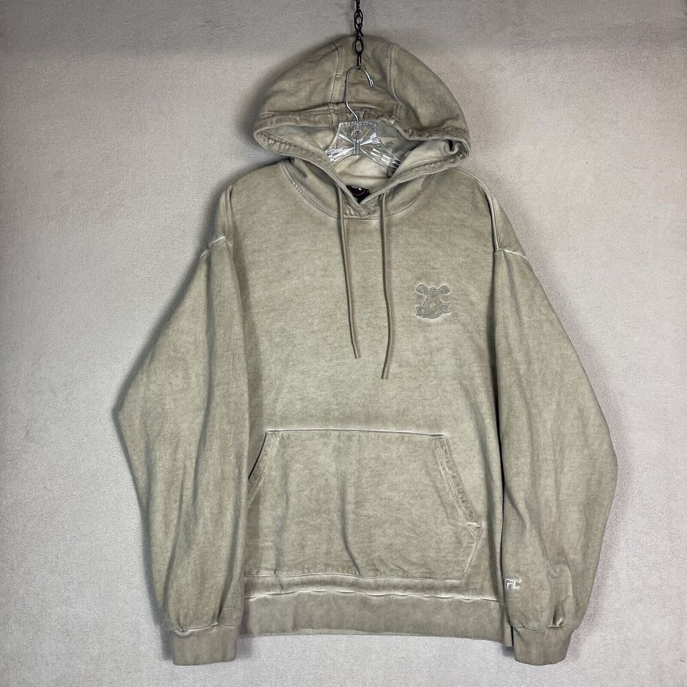 UFC Hoodie Mens XL Sand Ultiman Luna Dyeing Embroidered‎ Pullover Sweatshirt